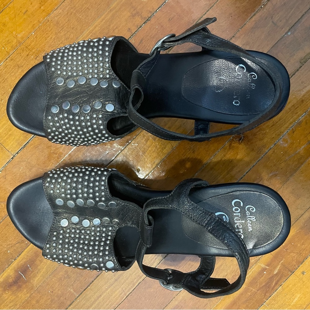 Colleen Cordero studded sandals brown size 9